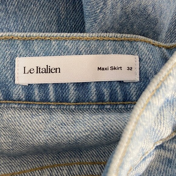 FRAME Le Italien Maxi Midi Denim skirt in Turin size 32 - Picture 5 of 7